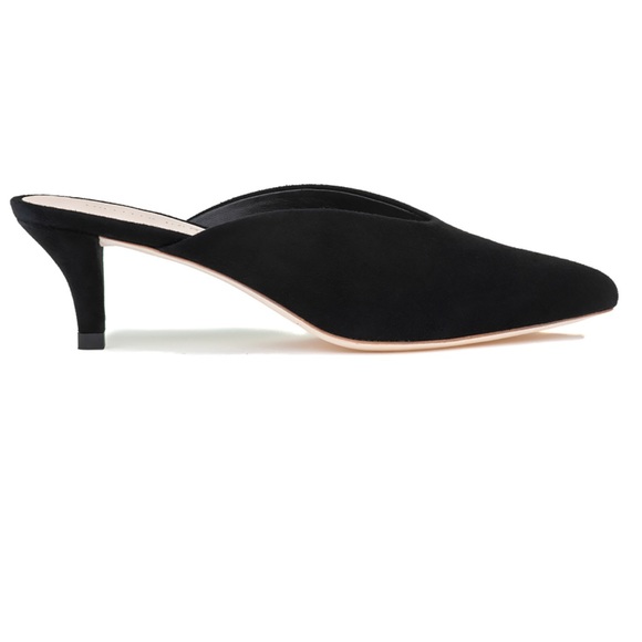 Loeffler Randall Shoes - Loeffler Randall JUNO MULE BLACK SUEDE